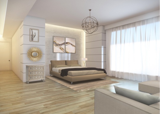 Adult bedroom Design Rendering