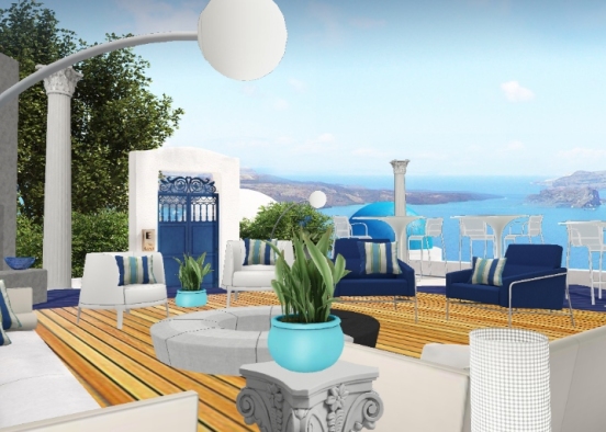 Grecia terraza  Design Rendering
