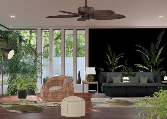 Chambre #13 Ambiance Tropical 🌿 Design Rendering