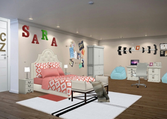 Teen room Design Rendering