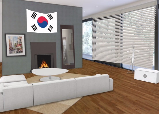 # living room Design Rendering