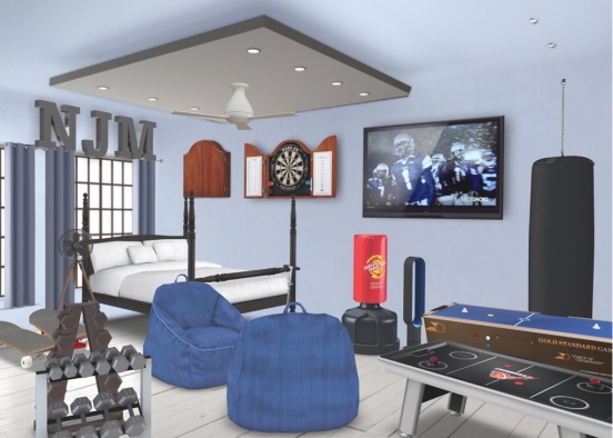 awesome boys room Design Rendering