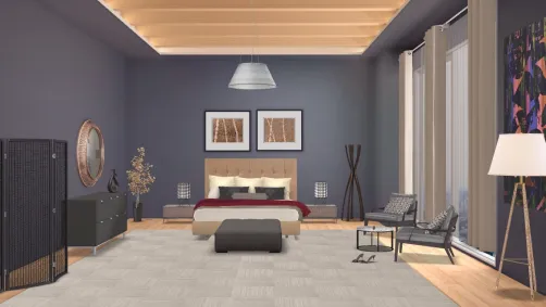 modern bed room