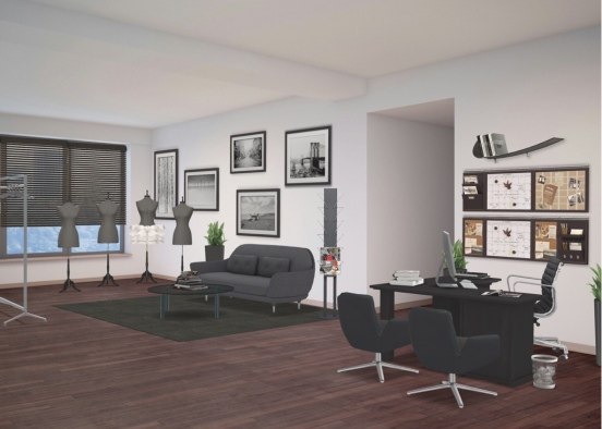 Office fashion space Design Rendering