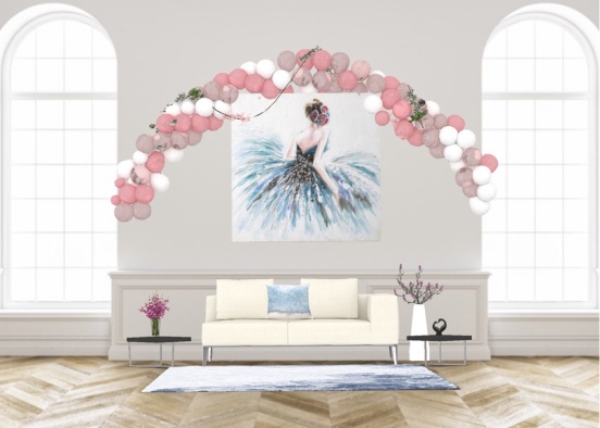 dancer picture- living room Design Rendering