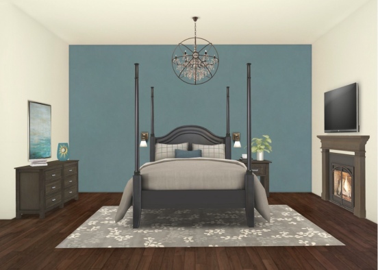Cool bedroom Design Rendering