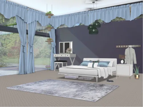 Blue and Purple Room