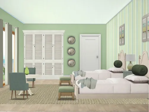 Seaside motel room