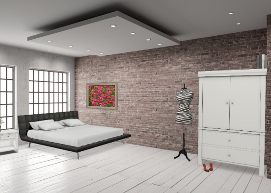 Dormitorio hermoso Design Rendering
