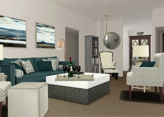 One Bedroom Apartment Design Rendering