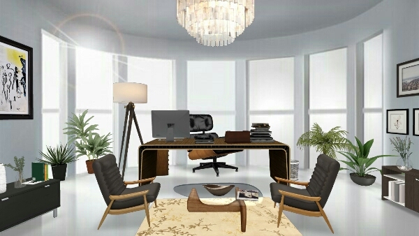 luxury office Design Rendering