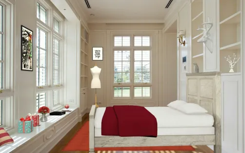 Modern bedroom chiristmas 