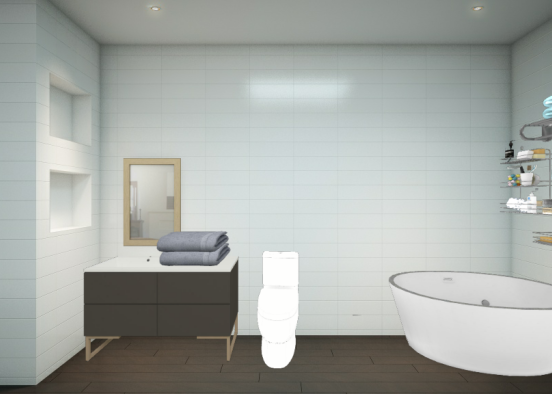 Ванная комнате Design Rendering