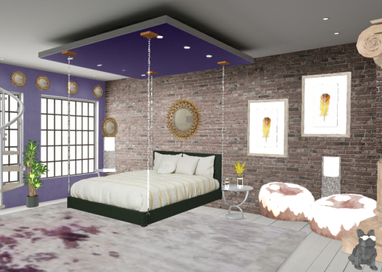 Purple Passion Master Suite Design Rendering