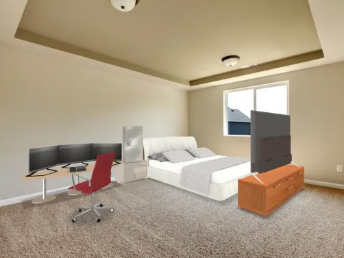 Ashtons gaming room and bedroom