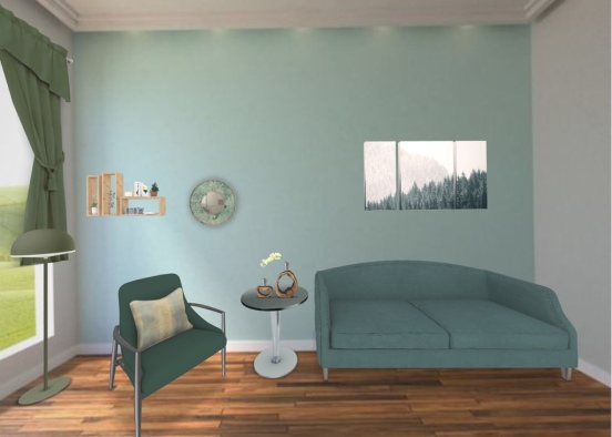 small living room Design Rendering