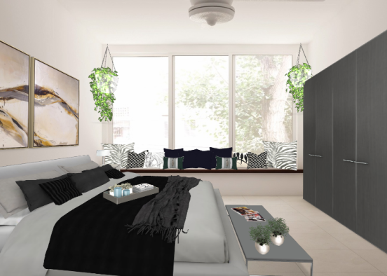 Dream modern bedroom  Design Rendering