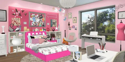 Disney violetta inspired bedroom 