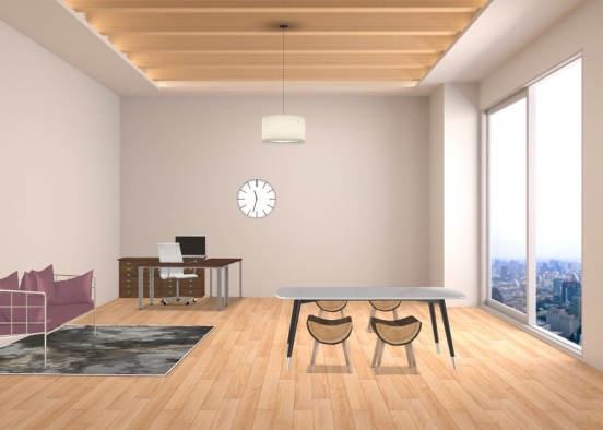minimalist office  Design Rendering