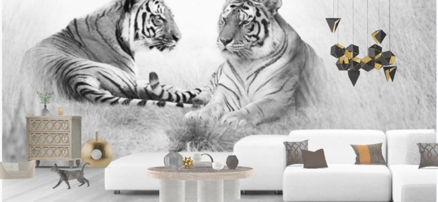 A Gold tiger living space