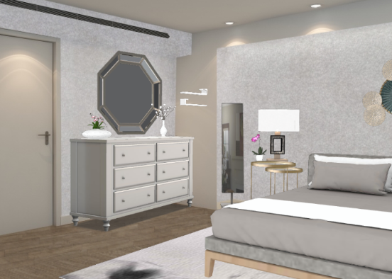 Basement Master Bedroom Design Rendering