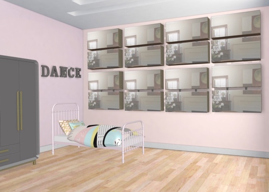 Dance Room Design Rendering