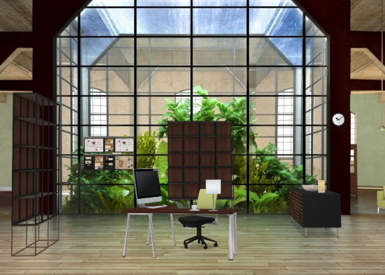 Eco office  Design Rendering