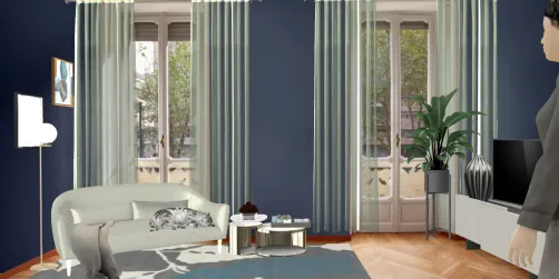 Living blu, classic chic