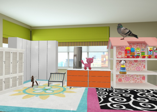 Playing room time  Design Rendering