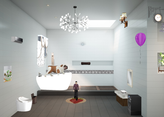 A super cozy bathroom Design Rendering
