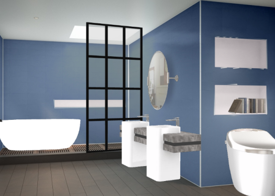 Salle de bain luxueux Design Rendering