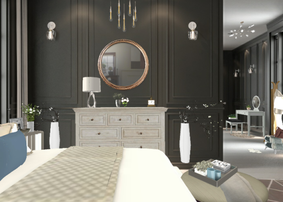 Bedroom neutrals  Design Rendering