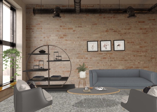 Urban livingroom  Design Rendering