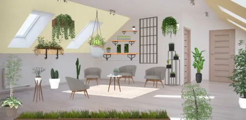 Hanging plants living room🌱🌵🌴