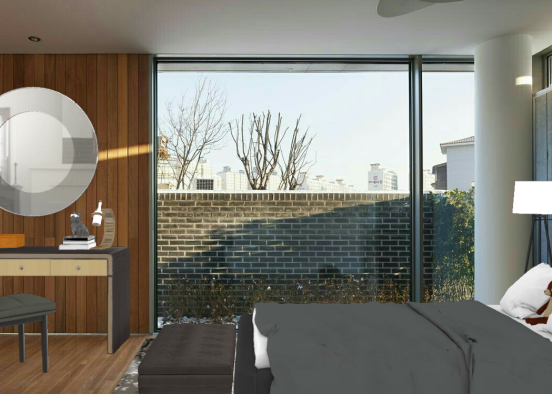Cozy bedroom Design Rendering