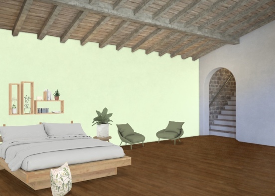 Rustic Bedroom (in progress) Design Rendering