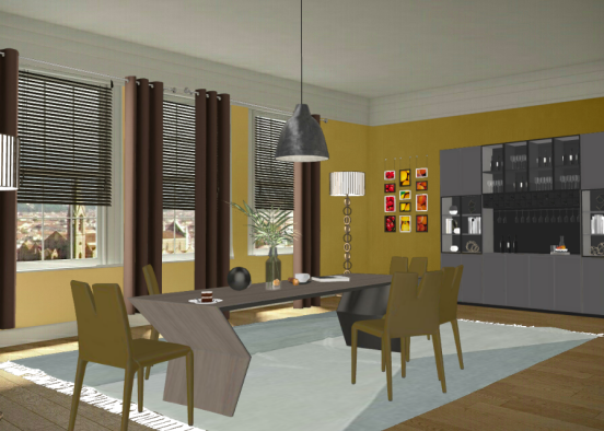 Dinning room by glori Design Rendering