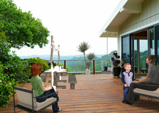Enjoying are view  on are patio by glori Design Rendering