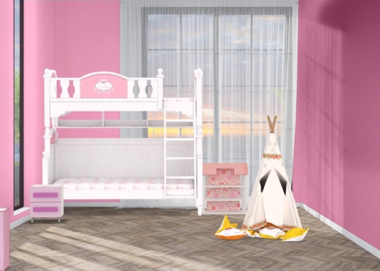 little girls room  Design Rendering