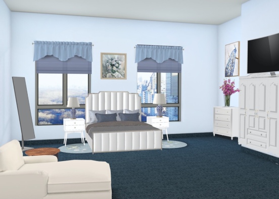 My Blue Bedroom  Design Rendering