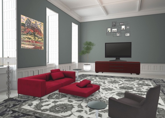 red and grey Design Rendering
