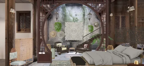 habitación estilo arabe