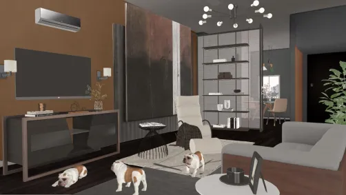 The puppies explore the living room 🥰🖖🏻🦋