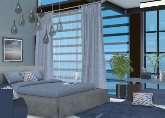 my blue bedroom 🥰 Design Rendering