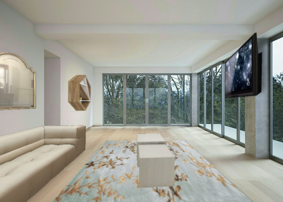 Luxury Sitting Room  Design Rendering