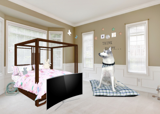 Zuri's Bedroom Design Rendering