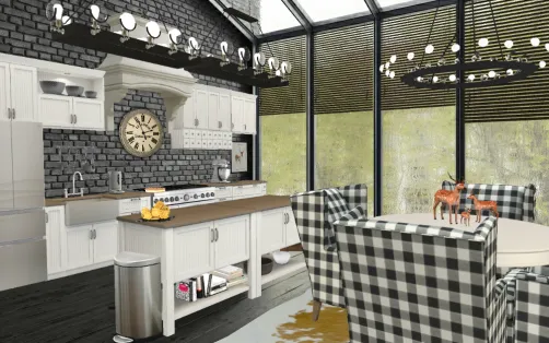 Modern Style Farmhouse Kitchen/Dinning Room