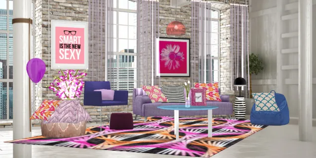 Trendy living room