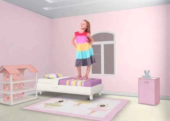 Toddler Girl Room Design Rendering