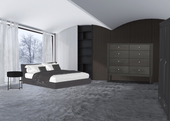 Cute Modern Bedroom Design Rendering
